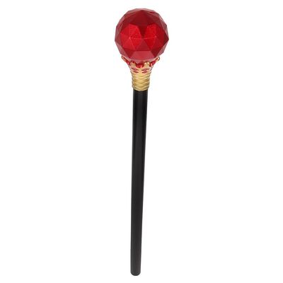 Queen Staff - Red Plastic Scepter for Halloween Parties Role-Playing Events and Stage Performances Lightweight and Unique Design