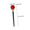 Queen Staff - Red Plastic Scepter for Halloween Parties Role-Playing Events and Stage Performances Lightweight and Unique Design view 2