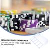 BESPORTBLE 1Pc Transparent Mahjong Chips Organizer Case Items Storage Box with Compartments for Easy Organization and Visibility for Mahjong Chips and Poker Chips Storage view 3