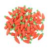 100Pcs Carrot Shaped Mini Erasers for Fun Daily Use Erasers Portable Kawaii Design Lightweight School Supplies Cute Cartoon Learning Accessories view 1