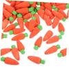 100Pcs Carrot Shaped Mini Erasers for Fun Daily Use Erasers Portable Kawaii Design Lightweight School Supplies Cute Cartoon Learning Accessories view 3
