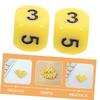 16pcs Dice Set Math Teaching Tools for Classroom Home Learning Versatile Six Sided Board Dice for Addition Subtraction and Creative Activities view 3