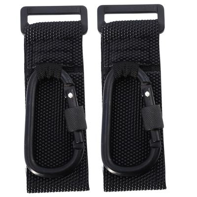 2Pcs Non Slip Stroller Hooks for Secure Bag Hanging Heavy Duty Pushchair Hangers for Nursery Bags Shopping Grocery Bags Compatible with Bike and Motorbike Handles