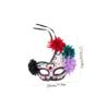 1Pc Unique Ghost Mask for Halloween Decorative Masquerade Party Supply Eye Catching Design for Cosplay and Day Dead Celebrations Flame view 2