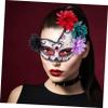 1Pc Unique Ghost Mask for Halloween Decorative Masquerade Party Supply Eye Catching Design for Cosplay and Day Dead Celebrations Flame view 3