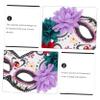 1Pc Unique Ghost Mask for Halloween Decorative Masquerade Party Supply Eye Catching Design for Cosplay and Day Dead Celebrations Flame view 4