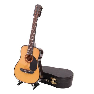 BESPORTBLE 1Pc Mini Guitar Model Decoration Lifelike Household Decor Teaching Aid Adorable for Friends Fine Workmanship for Classical Atmosphere