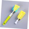 2Pcs Bottle Cleaning Brush Non Abrasive Sponge Scrubber with Handle for Glass Milk Feeding Bottles Green Color view 2