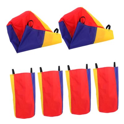 BESTonZON 6Pcs Jumping Race Bags Assorted Color Jumping Sacks for Outdoor Lawn Games for Birthday Parties Family Fun
