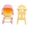 1Set Stroller Highchair Realistic Dollhouse Furniture for Creative Play Birthday view 1