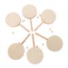 Abaodam 6Pcs Unpainted Wood DIY Rattle Drum for Boy Girl Handmade Musical Instruments for Creative Painting and Crafting Wooden Percussion Toys for Parent-boy Girl Activities and Educational Play view 1