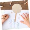 Abaodam 6Pcs Unpainted Wood DIY Rattle Drum for Boy Girl Handmade Musical Instruments for Creative Painting and Crafting Wooden Percussion Toys for Parent-boy Girl Activities and Educational Play view 3