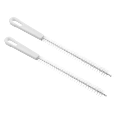 2Pcs Versatile Long Straw Cleaner Brush Flexible Drain Brush for Kitchen Sink Shower and Bottles Hair and for Hard to Reach Spaces