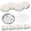 1Set DIY Blank Badge Buttons and Plastic Badge Making Supplies High Transparency Film for Custom Pins Durable Craft Emblems for Creative Projects view 1