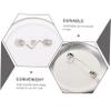 1Set DIY Blank Badge Buttons and Plastic Badge Making Supplies High Transparency Film for Custom Pins Durable Craft Emblems for Creative Projects view 3