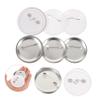 1Set DIY Blank Badge Buttons and Plastic Badge Making Supplies High Transparency Film for Custom Pins Durable Craft Emblems for Creative Projects view 4