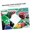 Kisangel 1Pc Transparent Mahjong Chips Storage Box Organizer with Five Design for Easy Classification Lightweight and Portable Game Chip Container view 3