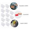 100Pcs Glittery Baseball Card Protectors PVC Card Sleeves for Trading Cards Transparent Design Self Sealing Fits Standard Cards view 3
