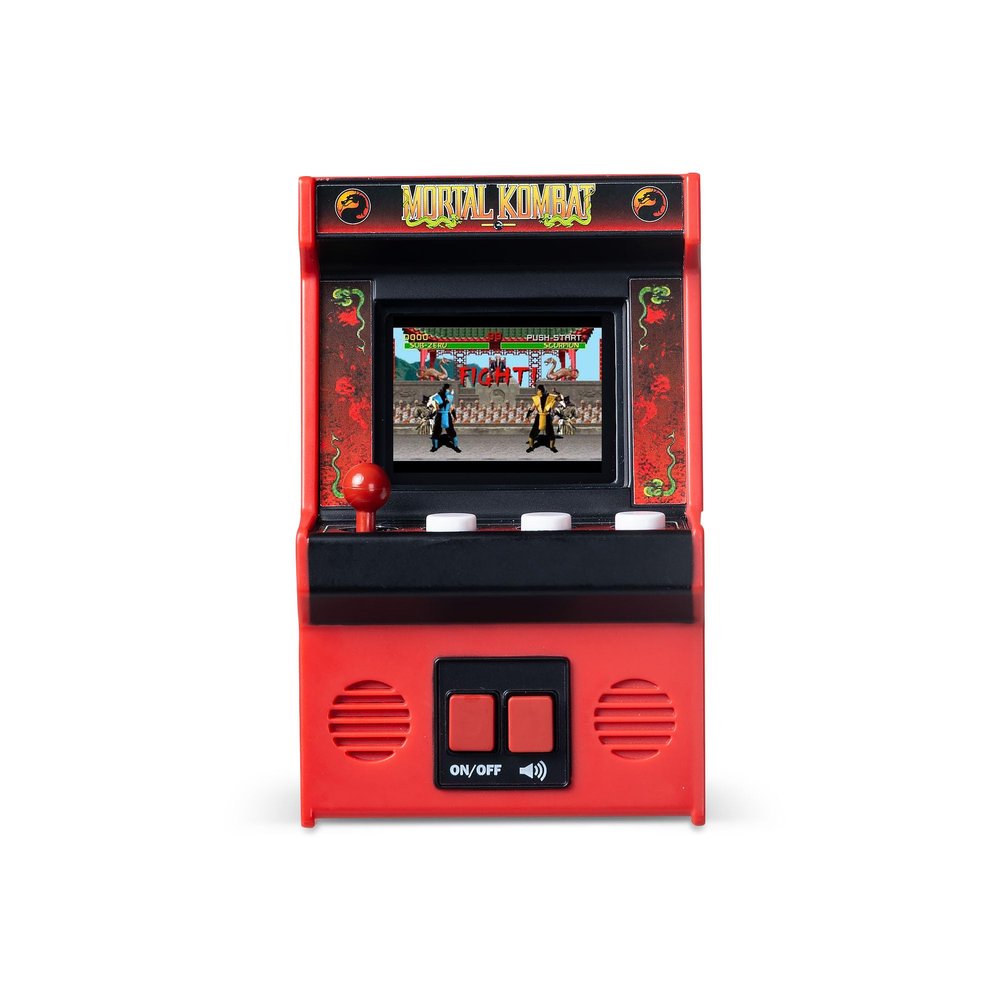 Basic Fun Arcade Classics Mini Mortal Kombat  Retro Handheld Game with Joystick, Screen & Sound  For Fans & Collectors