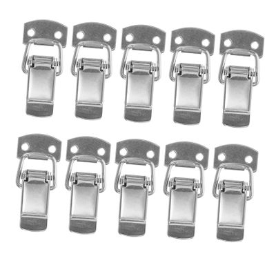 10Pcs Durable Stainless Steel Toggle Latch Secure Locking Clasp for Toolboxes Cases Effortless Operation Versatile Use