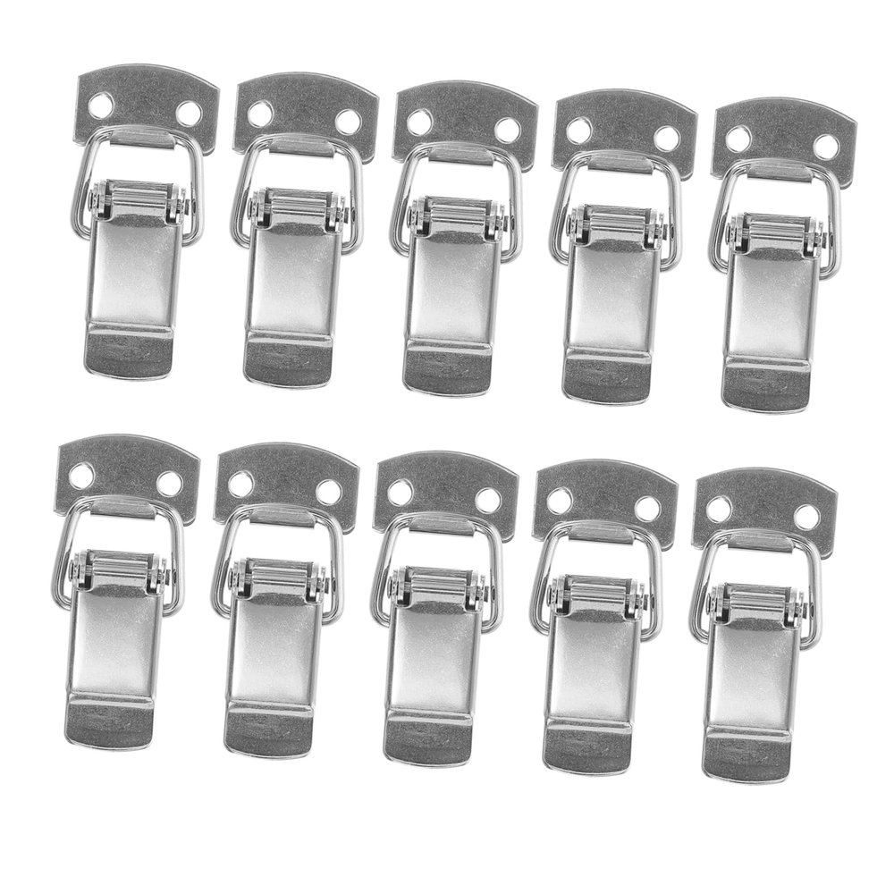 10Pcs Durable Stainless Steel Toggle Latch Secure Locking Clasp for Toolboxes Cases Effortless Operation Versatile Use