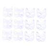 Abaodam 12Pcs DIY Blank Pulp Animal Masks Creative Cartoon Masks for Painting Parties Festivals and Performances view 1