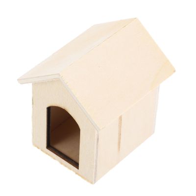 1Pc Small Mini House Model DIY Dog House Adornment Portable Miniature Dollhouse Kit for Creative Projects and Home Decor