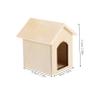 1Pc Small Mini House Model DIY Dog House Adornment Portable Miniature Dollhouse Kit for Creative Projects and Home Decor view 2