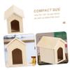 1Pc Small Mini House Model DIY Dog House Adornment Portable Miniature Dollhouse Kit for Creative Projects and Home Decor view 3