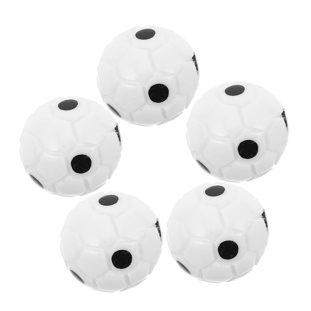 5Pcs Miniature Soccer Balls Decorative Mini Footballs for Dollhouses Fairy Gardens Realistic Design for DIY Projects Miniature Decor