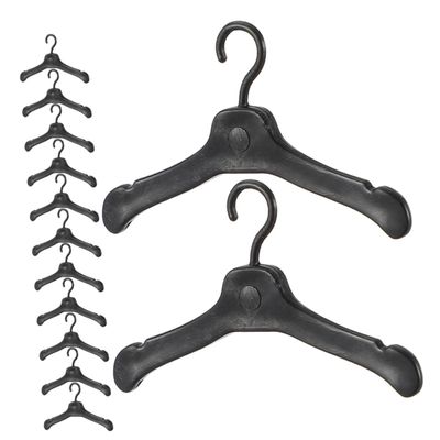 150pcs Doll Hangers: Plastic Doll Garment Holders Miniature Outfit Hanger Dollhouse Clothes Accessories for Dollhouse Closet Gown Dress Outfit Organization Role Play