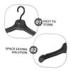 150pcs Doll Hangers: Plastic Doll Garment Holders Miniature Outfit Hanger Dollhouse Clothes Accessories for Dollhouse Closet Gown Dress Outfit Organization Role Play view 3