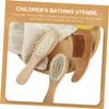 1Set Bathing Bath Brush Kit with Soft Bristle Comb for Gentle Shampooing and Scalp Massage for Newborns and Boy Girl Keeps Hair Clean and Healthy view 4
