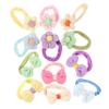 12Pcs Floral Bow Hair Ties for Elastic Ponytail Holders Hair Accessories for Birthdays Parties Everyday Use view 1