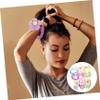 12Pcs Floral Bow Hair Ties for Elastic Ponytail Holders Hair Accessories for Birthdays Parties Everyday Use view 3