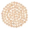 100Pcs Small Wooden Half Round Beads Natural Unfinished Craft Balls for DIY Jewelry Making and Art Projects Wood for Creative Exploration view 1