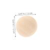100Pcs Small Wooden Half Round Beads Natural Unfinished Craft Balls for DIY Jewelry Making and Art Projects Wood for Creative Exploration view 2