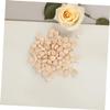 100Pcs Small Wooden Half Round Beads Natural Unfinished Craft Balls for DIY Jewelry Making and Art Projects Wood for Creative Exploration view 4