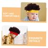 Didiseaon Cute Photography Wig Cap Soft Woolen Yarn Hat for Photo Props Comfortable Costume Accessory for Boys for Cosplay and Halloween view 3