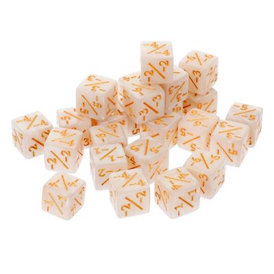 50PCS Pearl Pattern Dice Classroom Teaching Supplies Board Game Props Enhance Math Skills Logic with Distinctive Educational Dice