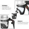 1Pc Sturdy Black Stroller Cup Holder Easy Install Trolley Bottle Rack for Water Bottles Compact and Portable Design for Outdoor Convenience Multi Purpose Cart Drink Holder view 2
