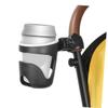1Pc Sturdy Black Stroller Cup Holder Easy Install Trolley Bottle Rack for Water Bottles Compact and Portable Design for Outdoor Convenience Multi Purpose Cart Drink Holder view 3