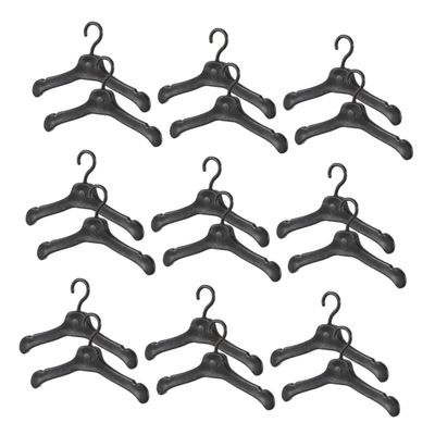 150pcs Miniature Hangers: Mini Doll Clothes Hangers Plastic Dollhouse Wardrobe Accessories for Doll Dress Gown Garment Holder DIY Craft Projects Pretend Play