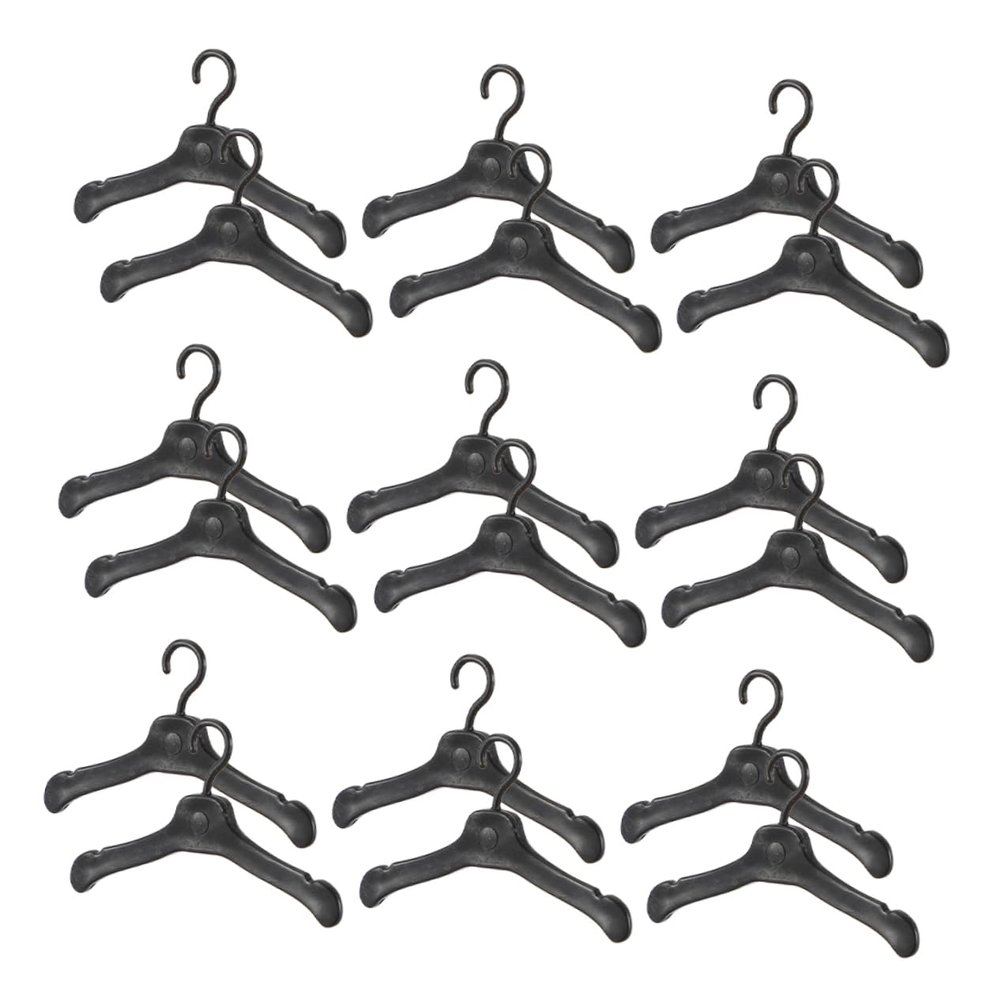 150pcs Miniature Hangers: Mini Doll Clothes Hangers Plastic Dollhouse Wardrobe Accessories for Doll Dress Gown Garment Holder DIY Craft Projects Pretend Play