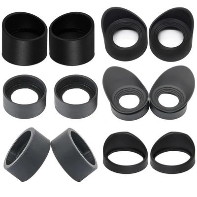 2pcs 29-48mm Rubber Eye Cups Microscope Eyecups Shields Eyepiece Cover Guards for Microscopes Telescope Birdwatching Scope(White)