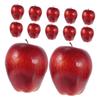 12Pcs Simulation Red Delicious Apples Realistic Fake Fruit Props for Home Decor Photography Table Centerpieces and Catering Events view 1