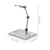 8pcs Action Figure Display Stand Stable Support Holder for Models Easy Assembly Collectible Base Compatible with Various Figures and Dolls Transparent Design view 2