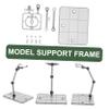 8pcs Action Figure Display Stand Stable Support Holder for Models Easy Assembly Collectible Base Compatible with Various Figures and Dolls Transparent Design view 3