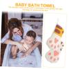2Pcs Cartoon Bath Towel Lightweight Shower Scrubber for Adorable Ages for Home and Travel view 3