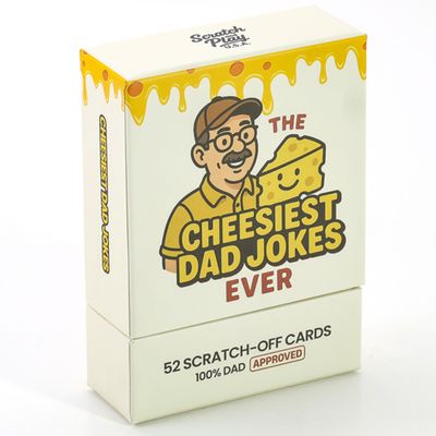 52 Extra-Funny Scratch-Off Dad Jokes - Gifts for Dad or Grandpa - White Elephant Gifts for Adults - Stocking Stuffers for Men - Gag Gifts for Men - 100% Family-Approved